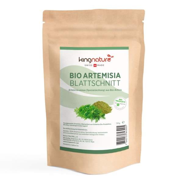 kingnature - Artemisia Blattschnitt kingnature, Artemisia, Artemisia Blattschnitt, bio, getrocknet, Artemisia annua, biologischer Anbau, Schweizer Produkt, Artemisiakraut, Spezialzüchtung, hohe Wirkstoffkonzentration, Pflanze, sekundäre Pflanzenstoffe, Polyphenole, Artemisinin, getrocknet, Bio-Produkt, hochwertiger Rohstoff, Tee, warmes Getränk